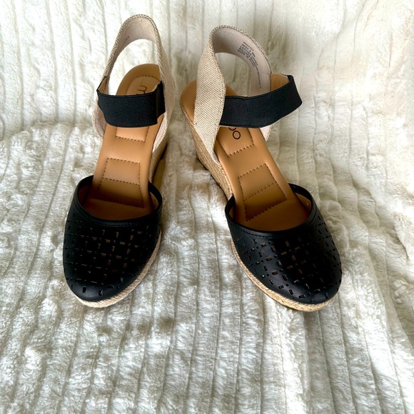 Black full toe wedge - Picture 1 of 2